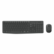 LOGITECH MK235 wireless Keyboard + Mouse Combo Grey - INTNL (US) Qwerty 920-007931