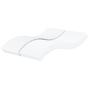 vidaXL Vzmetnica iz pene bela 160x220 cm trdota H2 H3