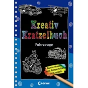 Kreativ-Kratzelbuch: Fahrzeuge