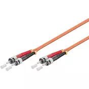 MicroConnect Patch Kabel - ST/UPC-ST/UPC 10m OM2 Optični, Zelen