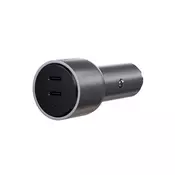 SATECHI 40W Dual USB-C PD Car Charger - Silver