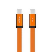 Moxom mx-cb372 pleteni fast 60w 3a type-c na type-c 1m narandzasti Usb data kabal ( U2216 )