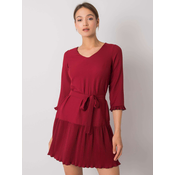 Dress-LK-SK-507733.80P-burgundy