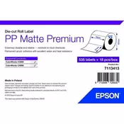 PP mat etiketa Premium, 76 mm x 51 mm, 535 etiket