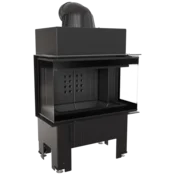 Kratki vgradni kamin NBC/BSL/P/680/280/BLACK