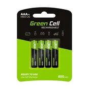 Green Polnilne baterije Green Cell AAA, NiMH, 800 mAh, 4 kosi