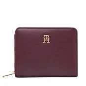 Tommy Hilfiger Denarnica Th Icon Med Za Flap AW0AW17742 Bordo rdeča
