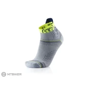 Nogavice Sidas Run Feel, sivo/rumene (S/M (EU 39-40))
