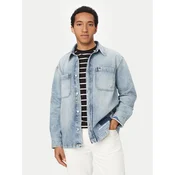 Tommy Jeans Jeans srajca DM0DM23269 Modra Relaxed Fit