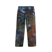 Desigual Kavbojke moder denim/svetlo modra/rjasto rjava/svetlo zelena