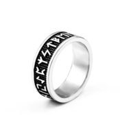 Prstan Viking Amulet Rune Words - SS8-595R Steel