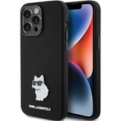 Karl Lagerfeld KLHCP15XSMHCNPK iPhone 15 Pro Max 6.7 black Silicone Choupette Metal Pin (KLHCP15XSMHCNPK)