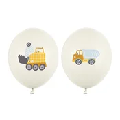 PartyDeco Baloni 30 cm GRADBENA VOZILA 1 paket po 50 kosov