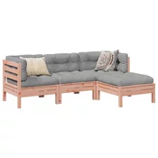 4-dijelni set vrtnih sofa s jastucima od duglazije i jelovina