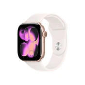 APPLE Watch S11 GPS 46mm Rose Gold Aluminium Case with Light Blush Sport Band - S/M (mev64rk/a)