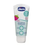 Pasta za zube Chicco - Jagoda, 12m+, 50 ml
