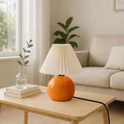 Opviq Stona lampa 242029, Krem-narandžasta