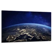 shumee Steklena zaščitna plošča za štedilnik 80x52 Earth