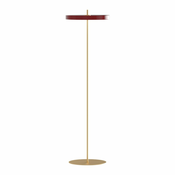 Crvena LED stojeca svjetiljka s mogucnosti zatamnjivanja s metalnim sjenilom (visina 151 cm) Asteria Floor – UMAGE