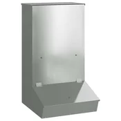 Vidaxl Hranilnik za prašiče srebrna 55 x 51 x 91.5 cm Cinkana jeklena
