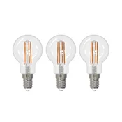 Arcchio LED žarnica z žarilno nitko E14 G45, komplet 3, 4000 K - prozorno - Steklo