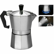 EXCELLENT Odlična posoda za espresso KO-CY4655120 6 skodelic, srebrna