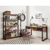 Hanah home Set radni sto i komoda COSMO Bež-Crni