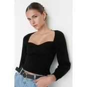 Trendyol Ženski džemper, Crni