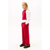 Otroške hlače Tommy Hilfiger rdeča barva, KG0KG08911
