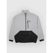 Salty Crew Quay Tech Half-Zip Fleece Sweater grey heather