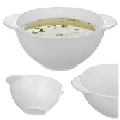 KADAX skleda 500 ml za juho, boršč, ramen, skleda za bujon, steklo, bela, (5000355835)