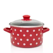 Metalac duboka šerpa BELE TUFNE 22cm/5lit