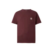 Carhartt WIP Majica svetlo siva / temno oranžna / bordo
