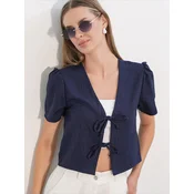 Bigdart Bolero Crop Top mornarska