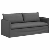 Vidaxl Kavč Temno siva 196 x 82 x 85 cm blago