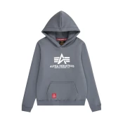 ALPHA INDUSTRIES Majica dimno modra/bela