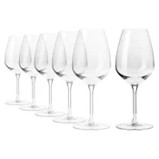 Set of 6 white wine glasses, made from crystalline glass, 530 ml, DIV