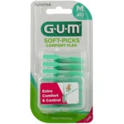 GUM Soft-Picks Comfort Flex gumijasti medzobni zobotrebci, fleksibilni, 40 kosov.