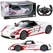 Licencirani auto na daljinsko upravljanje Porsche 918 Spyder Performance Rastar 1:14 - bijeli