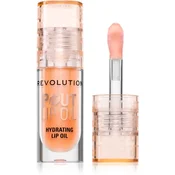 Makeup Revolution Pout Lip olje za ustnice z vlažilnim učinkom odtenek Honey Shimmer 3 ml