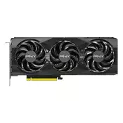 PNY GeForce RTX 5070 12GB Overclocked Triple Fan DLSS4 grafična kartica, PCIe 5.0, 1xHDMI 2.1b, 3xDisplayPort 2.1b