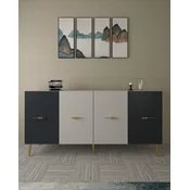 HANAH HOME Komoda Loop KB150 White Anthracite