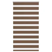 Zebra zavjesa smeda 70x100 cm širina tkanine 65,9 cm poliester