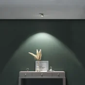Top Light Puk Mini Move LED, prozorna leča, mat nikelj - Dnevna soba/jedilnica - Dizajn - mat nikelj, prozoren - Kovina