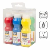 Set tempera barv z gobico Creall Spongy – 6 x 70 ml