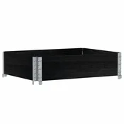 Vidaxl Paletni okvir 80x60 cm trdna borovina