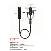 KJB Mini žična IP kamera, 5 MP, 2,8 mm, PoE