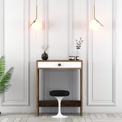 Hanah Home Sto za šminkanje Lizbon, 70x40x84.7 cm, Orah-beli