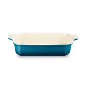 Posoda za pečico HERITAGE 32 cm, 4 l, DEEP TEAL, kamnita posoda, Le Creuset
