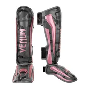 Venum Elite Shin Guards, Black/Pink Gold - M